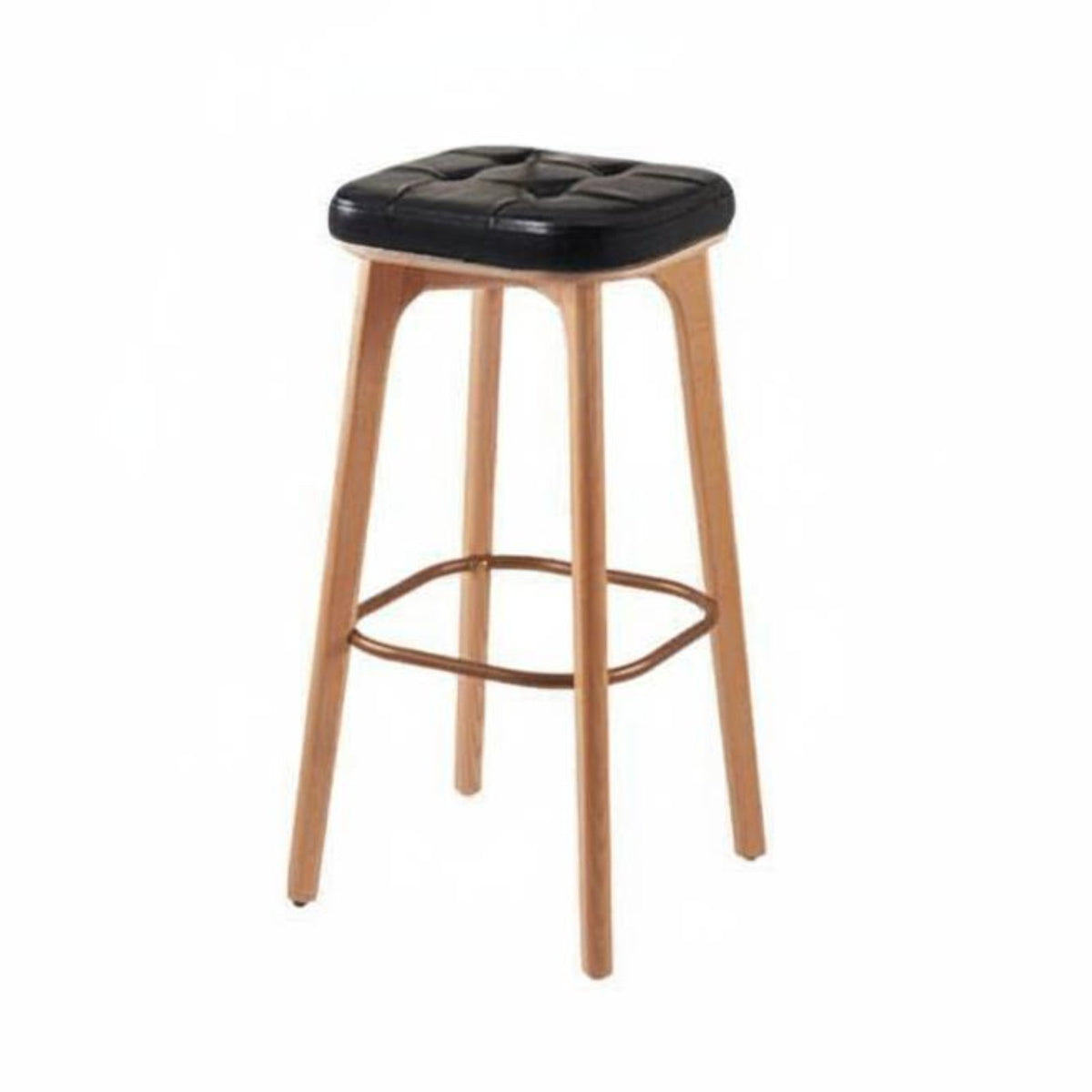 Bar Stool with rear supportrest Padded Seat Upholstered Barstool with rear supportrest for Cafe