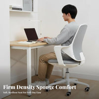 Wheeled Computer Chair Support rotate Seat Ergonomic Design for Bedroom