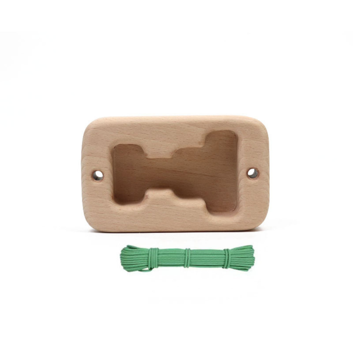 Wooden Fingerboard with Hanging Rope Compact Finger Training Board Non Slip Grip Panel with Rope for Climbers, Boulderers