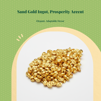 Gold ingot bowl for office decor