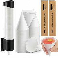 5000 Pieces Paper Cone Cups Multi-Purpose 4 Oz Cone Paper Cups for Office, Party