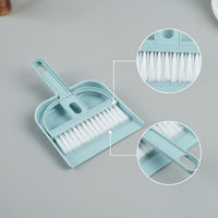 12 Pieces Portable Mini Broom and Dustpan Set Multipurpose Desktop Dustpan and Brush Fine Dust Wall Mounted for Students, Desk