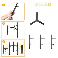 狗碗支架可调节宽度高架饲养狗粮水碗(不包括碗)亚马逊宠物中大型