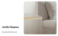 C-Shaped Side Table Space-Saving Design Nightstand Minimalist design for Students