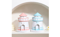 Pet Memorial Urn Conical Roof Lighthouse-Shaped Urn Round Base