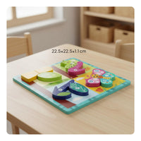 Educational Wooden Creature Matching Game Board Cognitive Training Early Learning Creature Matching Game Child-Centered Toddler Cognition Board Vocabulary Building for Preschoolers