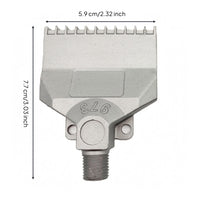22 Holes Stainless Steel Air Blow Nozzle Flat Outlet Comb-Like Air Nozzle Compact Pneumatic Blow Metal Body