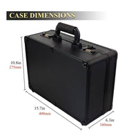 Makeup Organizer Box Thickened Material Aluminum Makeup Case EVA Padded Interior