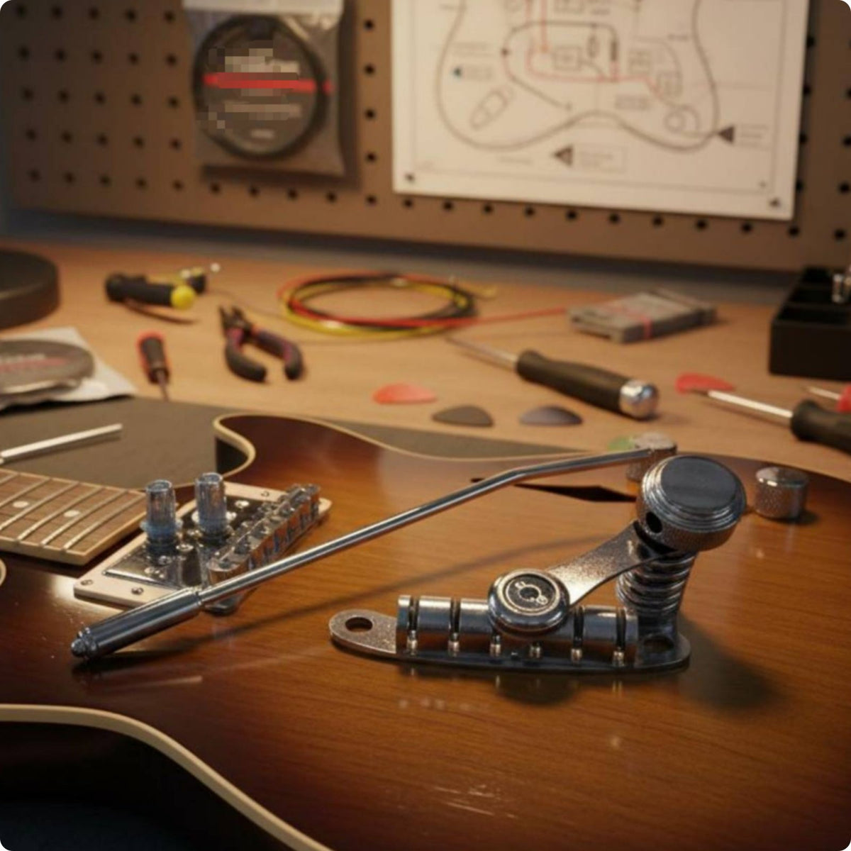 Tremolo Bridge Stable Tuning Vibrato Tailpiece Guitar Bridge Kit