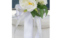 Car Mirror Flower Decoration Elegant Snowy Bloom Mirror Bow Photo-Ready