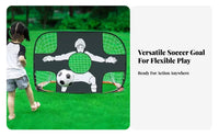 Foldable Soccer Net Indoor Outdoor Use Easy Assembly Foldable Training Net for Children Beginners Backyard Park