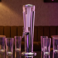 Beer Dispenser Cylindrical Beverage Dispenser Large Capacity Drinkware for Party