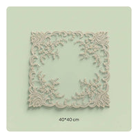 Embroidered Square Placemat Handmade Design Square Table Placemat Reusable