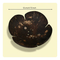 3 Pieces Coconut Shell Soap Dish Eco-Friendly Handmade Soap Tray Bathroom Accessory Decorative for Washroom