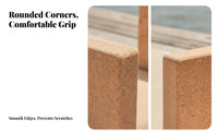 Cork Stretching Discipline Block Non Slip Stretching Discipline Block Lightweight Exercise Accessory