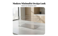 Stackable Clear Container Multi-Purpose Clear Plastic Tote Transparent View
