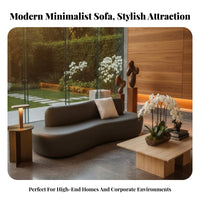 Minimalist & design Double-Sided curving Sofa Irregular Shape contourd sectional Sofa Deep Seat Lounge Seating Ergonomic for Interior Designers, Apartment Dwellers, Hotel Lobby, Reception Area, Retail retail outlet, Living Room