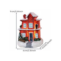 Miniature Village Buildings Lightweight Christmas Village Houses Collectible