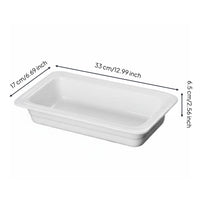 Rectangular Platter Versatile Rectangular Buffet Server Sushi Arrangement Serving Platter for Restaurant Owners