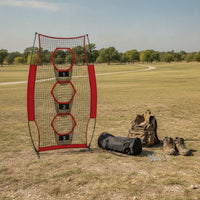 Football Throwing Net with Target Pockets Easy Setup Football Throwing Net with Carry Bag Heavy-Duty   for Coaches, outdoor