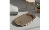 Long-Lasting Corrugated Cardboard Cat Scratcher 2 in 1 Multipurpose Oval Cat Scratching Board for Large Cats