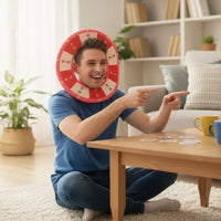 Lightweight Fortunate Wheel Hat Portable Novelty Hat with Face Opening Soft Headwear Comfortable for Performers, Photo Booths