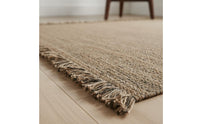 Woven Jute Rug Handcrafted Japanese Design Rug Simple Elegance Design Fiber Carpet for Living Room, Bedroom