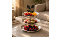3 Tier Dessert Stand Sturdy Fruit Tray Stand Elegant Finish for Party