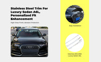 Front Trim & Fog Light Cover for 12-18 A6L/C7, Black