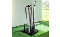Acrylic Golf Club Rack Double-Layer Golf Club Display Stand Wear-Resistant Sports Equipment Anti-Slip for Golfers, Practice Rooms, Simulator Areas
