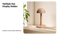 Smooth Wooden Hat display Stand Dome Hat Stand