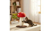 Space-Saving Sisal Cat Scratching Post Low-Shedding Toadstool Cat Scratcher Scratch-Resistant Toadstool Scratching Post Cute Design for Small Areas, Apartments
