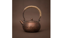 Gongfu Tea Kettle Compact Hammered Copper Kettle Handmade for Kitchen