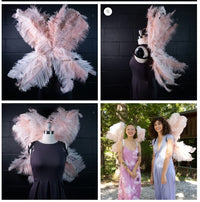 Halloween Feather Wings Carnival Costume Christmas Dress Masquerade Accessory Graduation Gift