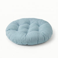 Tufted Seat Cushion Wipe-Clean Round Floor Pillow Thick for Camping