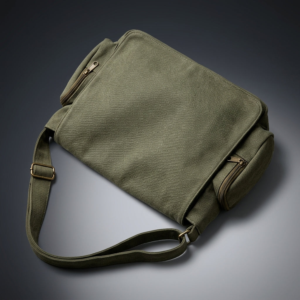 Travel Bag and Shoulder Bag for Women, Large Size Washed Canvas Material Work Bag with Flap Cover, Daily Use Crossbody, Vintage Hobo Style Piece