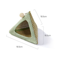 Hanging Bird Hut Chew Resistant Triangle Parrot Nest Breathable for Small Birds