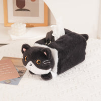 Soft Feline Tissue Holder Car Home Accessory Pull-Through for Desktop