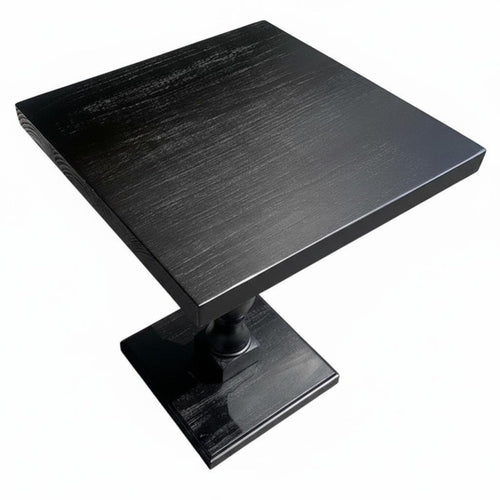 Black Square Table French and Design Square Coffee Table Vintage Design Professional-Grade Grade for Restaurant Owners, Cafe
