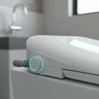 Instant Heating Smart Toilet Seat Warm Air Drying Automatic Bidet Seat Self-Cleaning Spray Heated Bidet Toilet Foot Sensor Operation