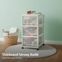 Stackable Clear Drawer Transparent Stackable Pull-withdrawable container interlocking for children' Room