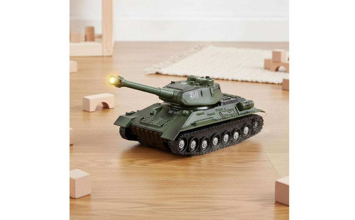 Toy Armored Vehicle Drop-Resistant Push-and-Glide Powered Armored Car Push-and-Glide Powered Toy Encourages Imaginative Play
