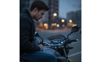 Universal Motorcycle Instrument Cluster with Sensor 12V Motorcycle Speedometer with Speed Sensor Multifunctional Digital Dashboard Allcomplete Unit for Garage Install