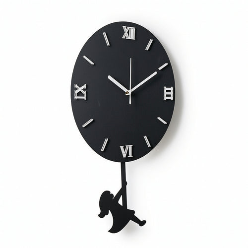 Pendulum Wall Clock Modern Wall Clock with Pendulum Decorative for Home Office