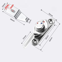 Sliding opening Security Lock, Aluminum Alloy, deterrentTheft, Adjustable, Child resistant, home security