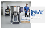 Thickened Stainless Steel Commercial Blender, High-Speed Upright Mixing Machine for Powder and Granules, Dual Use for Wet and Dry Materials