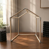 Desktop Sound Booth Frame Natural Wood Home Studio Item Wooden