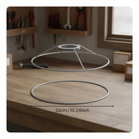 Round Lamp Shade Support DIY Project Supply Wire Lampshade Frame for DIYers