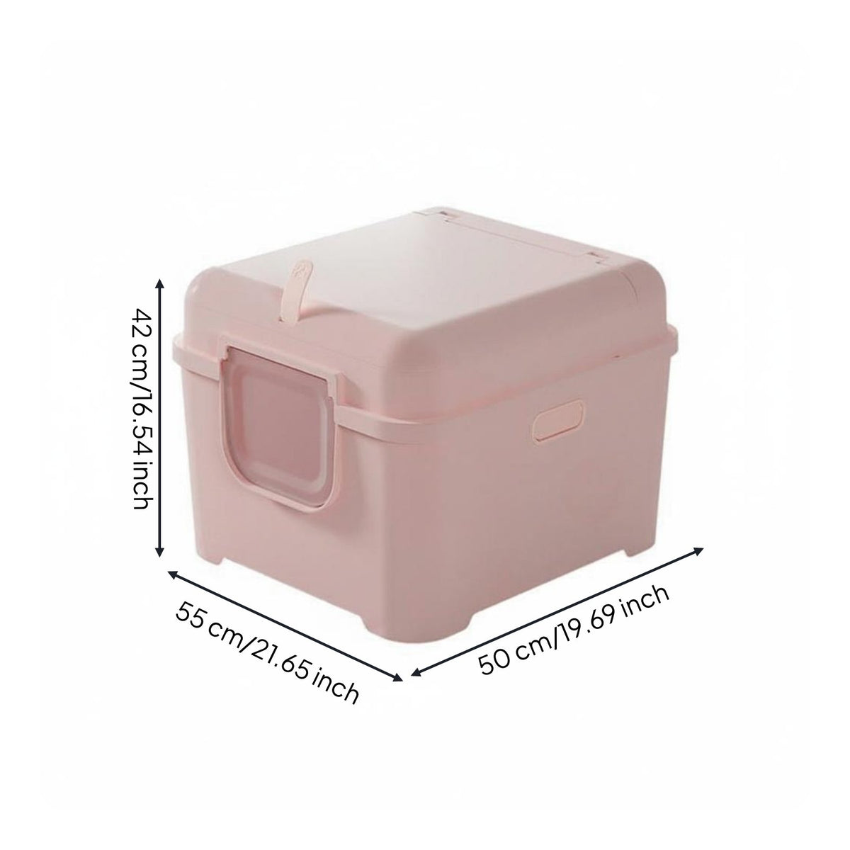 Extra Large Cat Waste Container Privacy Cover Enclosed Cat Waste Container Easy to Pet Hygiene Care