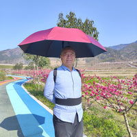 透气免手持撑伞神器户外防晒采茶钓鱼伞穿戴式户外垂钓遮鱼撑伞肩